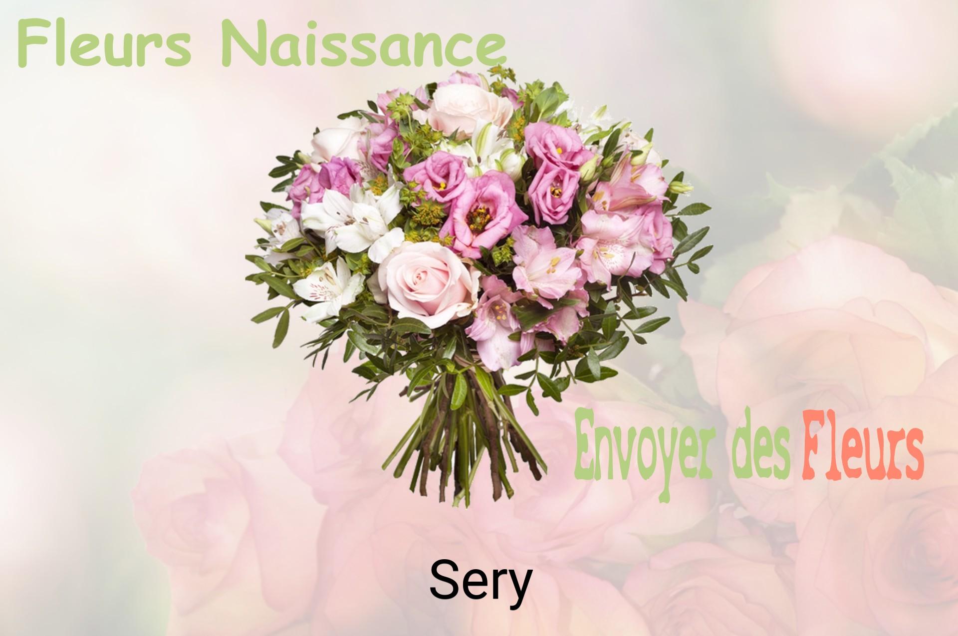 Bouquet de fleurs de naissance livré à Sery